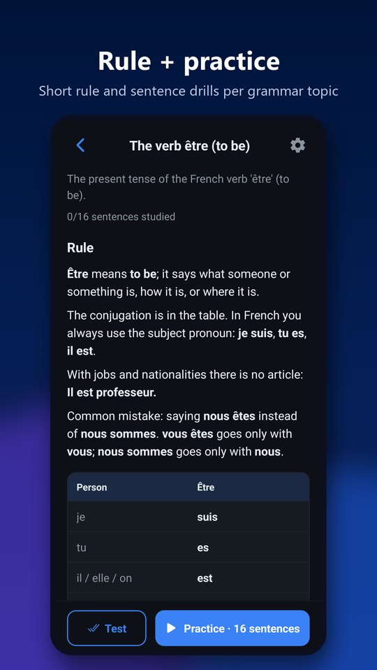 Grammar practice