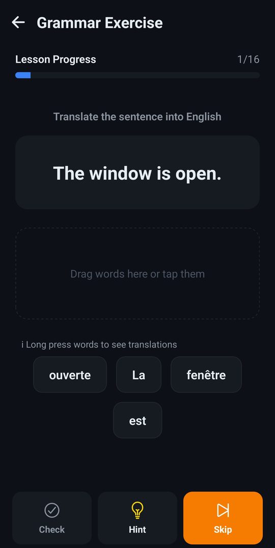 Grammar practice